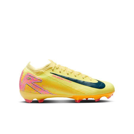 Nike Air Zoom Mercurial Vapor 16 Pro  Mbappé FG jaune rose